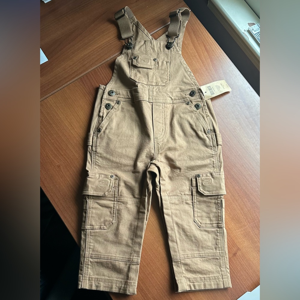 Brand new never worn Duluth Trading Co little boys overalls